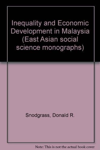 Inequality and Economic Development in Malaysia (East Asian Social Science Monographs)