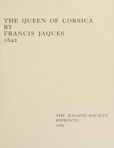 The Queen of Corsica