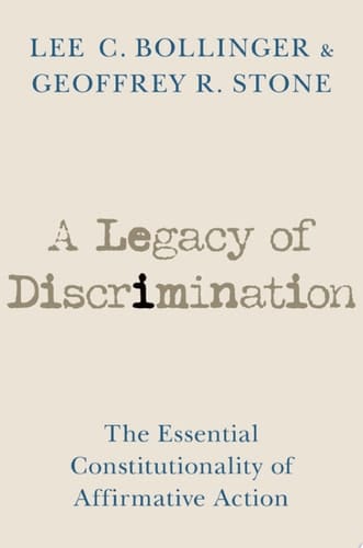 A Legacy of Discrimination: The Essential Constitutionality of Affirmative Action