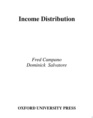 Income Distribution