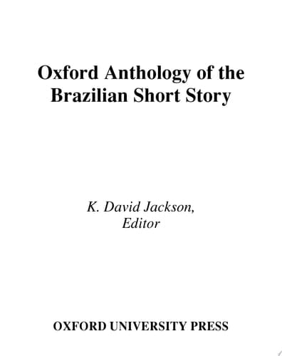 Oxford Anthology of the Brazilian Short Story