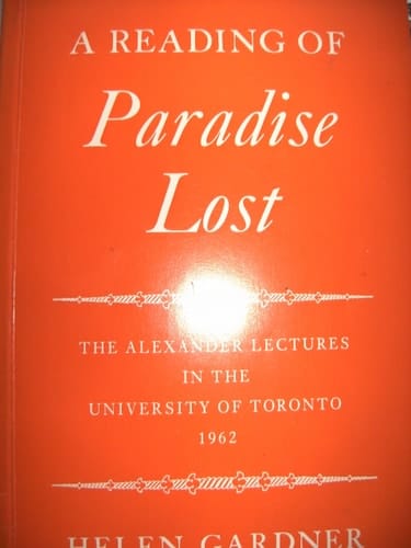 Reading of Paradise Lost (Alexander Lectures)