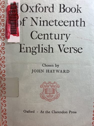 The Oxford Book of Nineteenth-Century English Verse