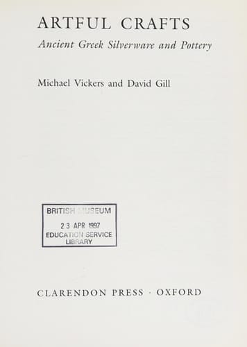 Artful Crafts: Ancient Greek Silverware and Pottery