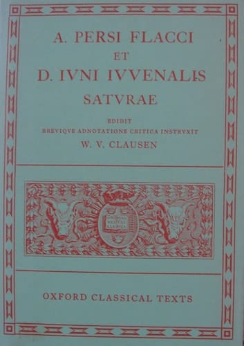 Saturae (Oxford Classical Texts)