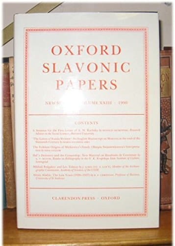 Oxford Slavonic Papers: Volume 23 (Oxford Slavonic Papers New Series)