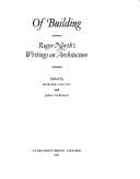 Of Building: Roger North's Writing on Architecture