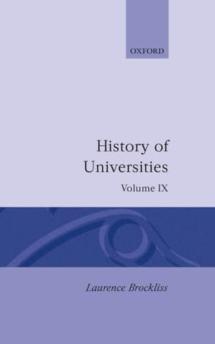 History of Universities, Vol. 9