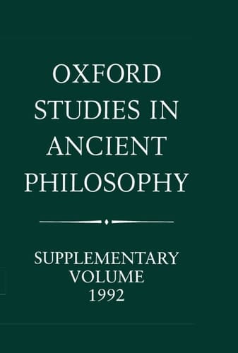 Methods of Interpreting Plato and his Dialogues: Oxford Studies in Ancient Philosophy: Supplementary Volume, 1992 (Oxford Studies in Ancient Philosophy)