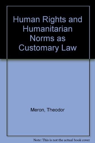 Human Rights and Humanitarian Norms as Customary International Law
