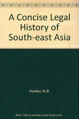 A Concise Legal History of South-East Asia