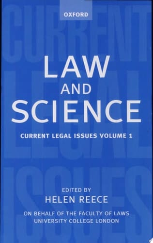 Law and Science: Current Legal Issues 1998 Volume 1