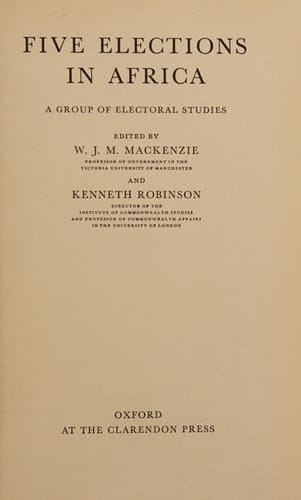 Five Elections in Africa
