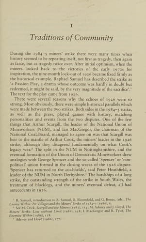 Class, Community, and Collective Action: Social Change in Two British Coalfields, 1850-1926