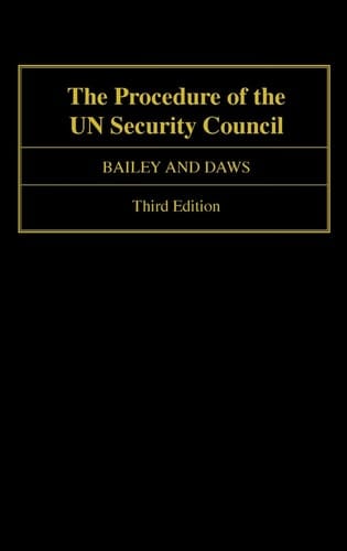 The Procedure of the UN Security Council