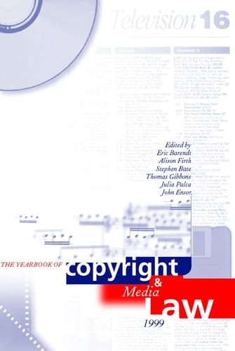 The Yearbook of Copyright and Media Law: Volume V: 2000 (Yearbook of Copyright & Media Law)