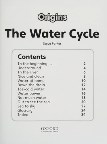 Project X Origins: Purple Book Band, Oxford Level 8: Water: The Water Cycle