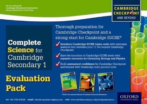 Complete Science for Cambridge Secondary 1 Evaluation Pack: For Cambridge Checkpoint and beyond