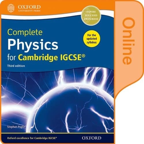 Complete Physics for Cambridge IGCSERG Online Student Book (Third edition)