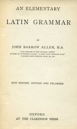 Elementary Latin Grammar