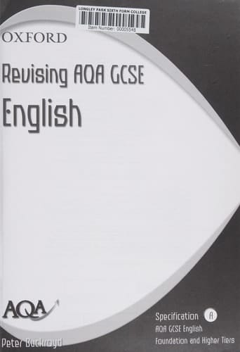 AQA English GCSE Specification A: Revising AQA A English