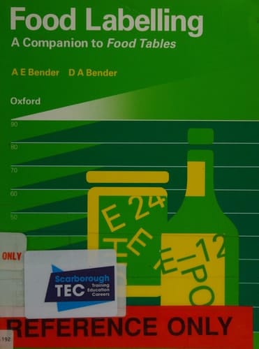 Food Labelling: A Companion to "Food Tables"