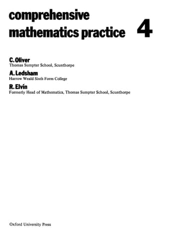 Comprehensive Maths Practice: Book 4