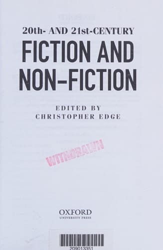 20th and 21th Century Fiction and Non Fiction