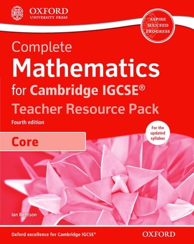 Complete Mathematics for Cambridge IGCSERG Teacher Resource Pack & CD (Core) (CIE IGCSE Complete Series)