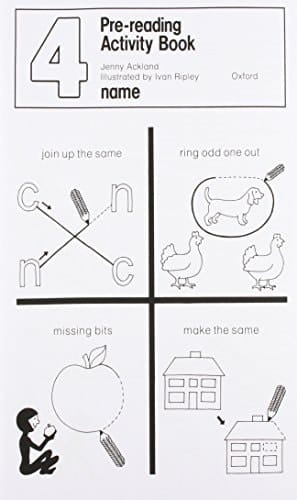Pre-Reading Activity Books: Book 4 (Pre-Reading Activity Books)