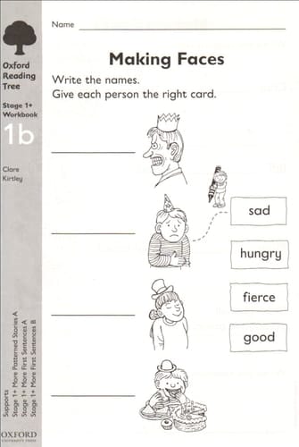 Oxford Reading Tree: Level 1+: Workbooks: Workbook 1B (Pack of 6) (Oxford Reading Tree)