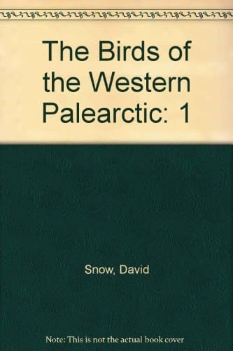 The Birds of the Western Palearctic; Volume 1 Non-Passerines