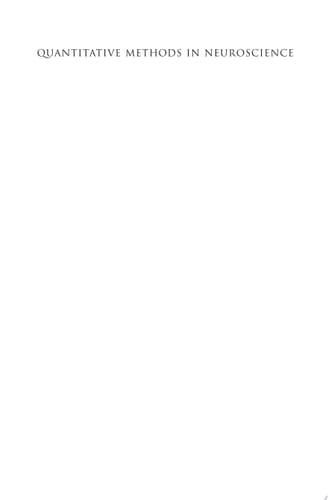 Quantitative Methods in Neuroscience: A Neuroanatomical Approach