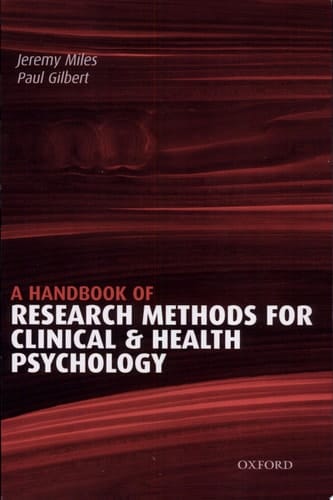 A Handbook of Research Methods for Clinical and Health Psychology