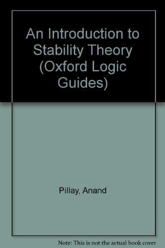 An Introduction to Stability Theory (Oxford Logic Guides, 8)