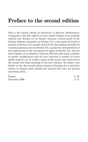 An Invitation to Discrete Mathematics