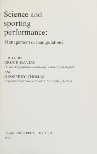 Science and sporting performance: Management or manipulation?