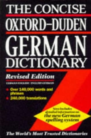 The Concise Oxford-Duden German Dictionary: English-German, German-English