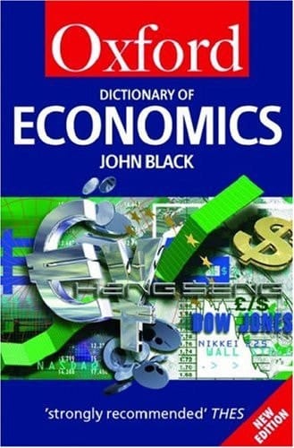 A Dictionary of Economics (Oxford Quick Reference)