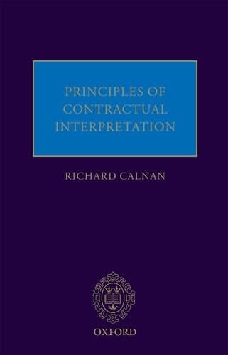 Principles of Contractual Interpretation