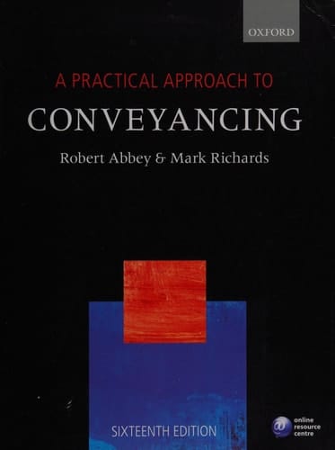 A Practical Approach to Conveyancing (Africa: Policies for Prosperity)