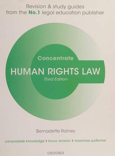 Human Rights Law Concentrate: Law Revision and Study Guide