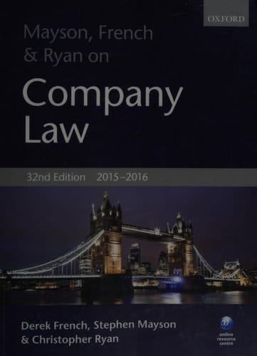 Mayson, French & Ryan on Company Law