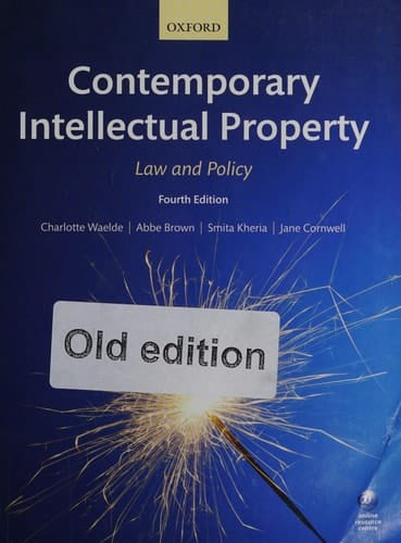 Contemporary Intellectual Property: Law and Policy