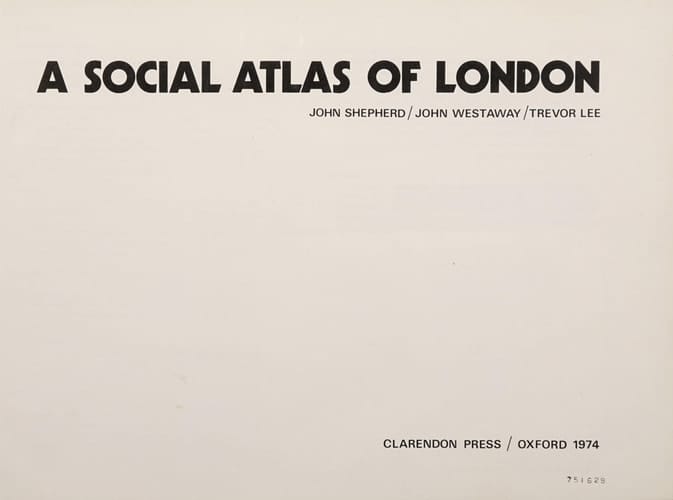 A social atlas of London