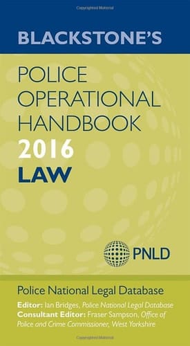 Blackstone's Police Operational Handbook 2016