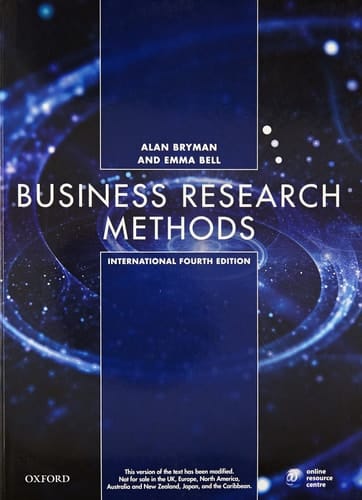 Business Research Methods, 4 Ed