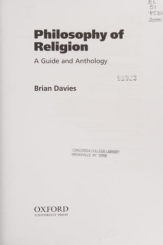 Philosophy of Religion: A Guide and Anthology