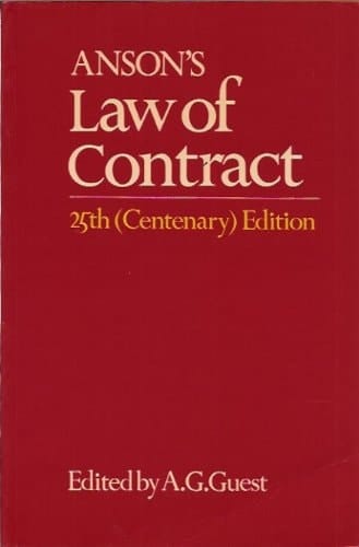 Anson's Law of Contract