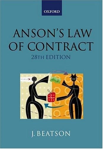 Anson's Law of Contract